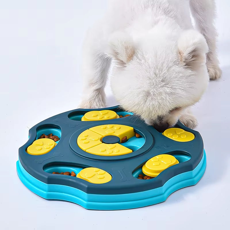 Dog Puzzle Toy Slow Feeder IQ Food Dispenser Non-Slip Bowl