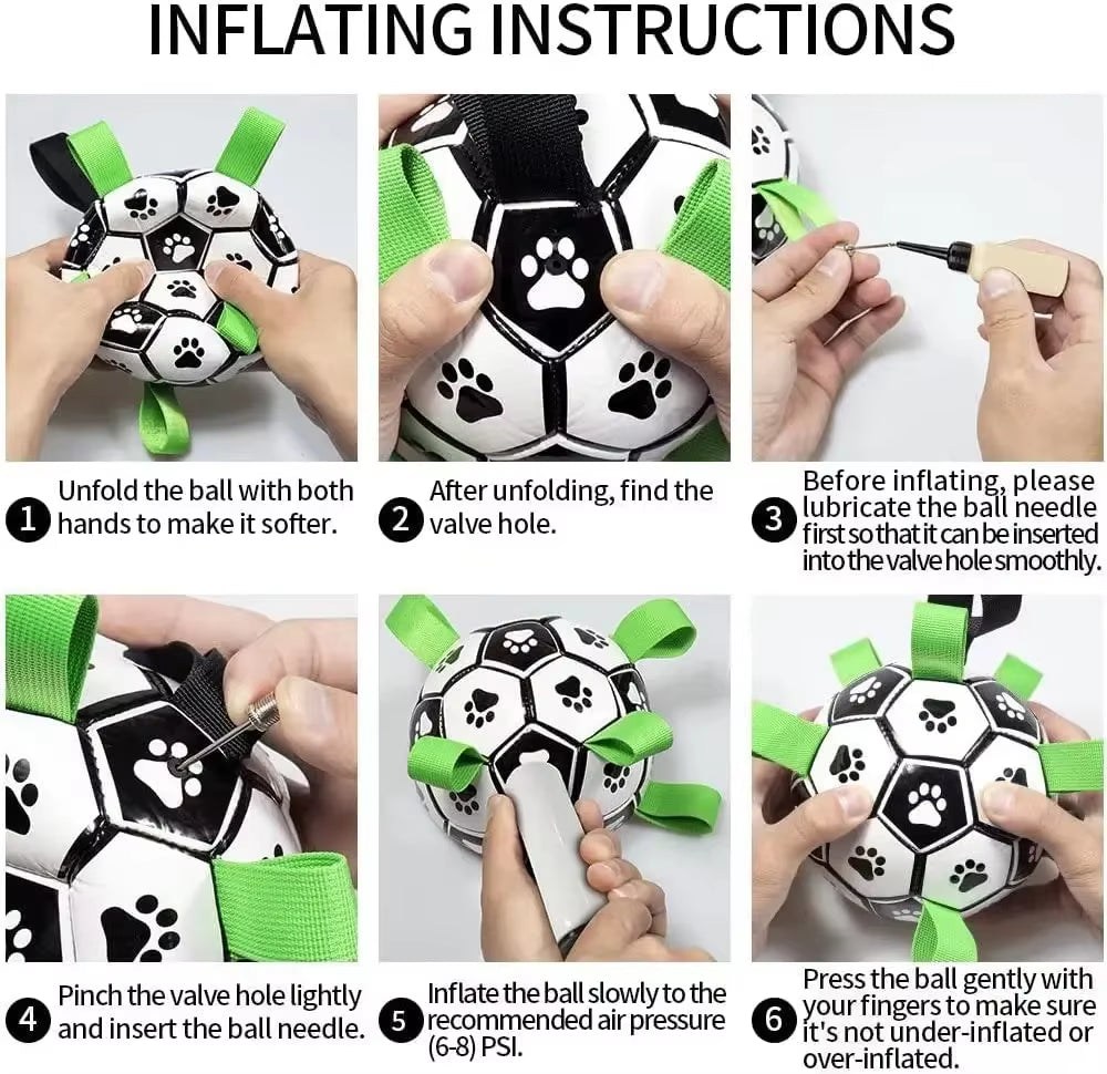 Interactive Inflatable Dog Soccer Ball for Large Dogs, Outdoor