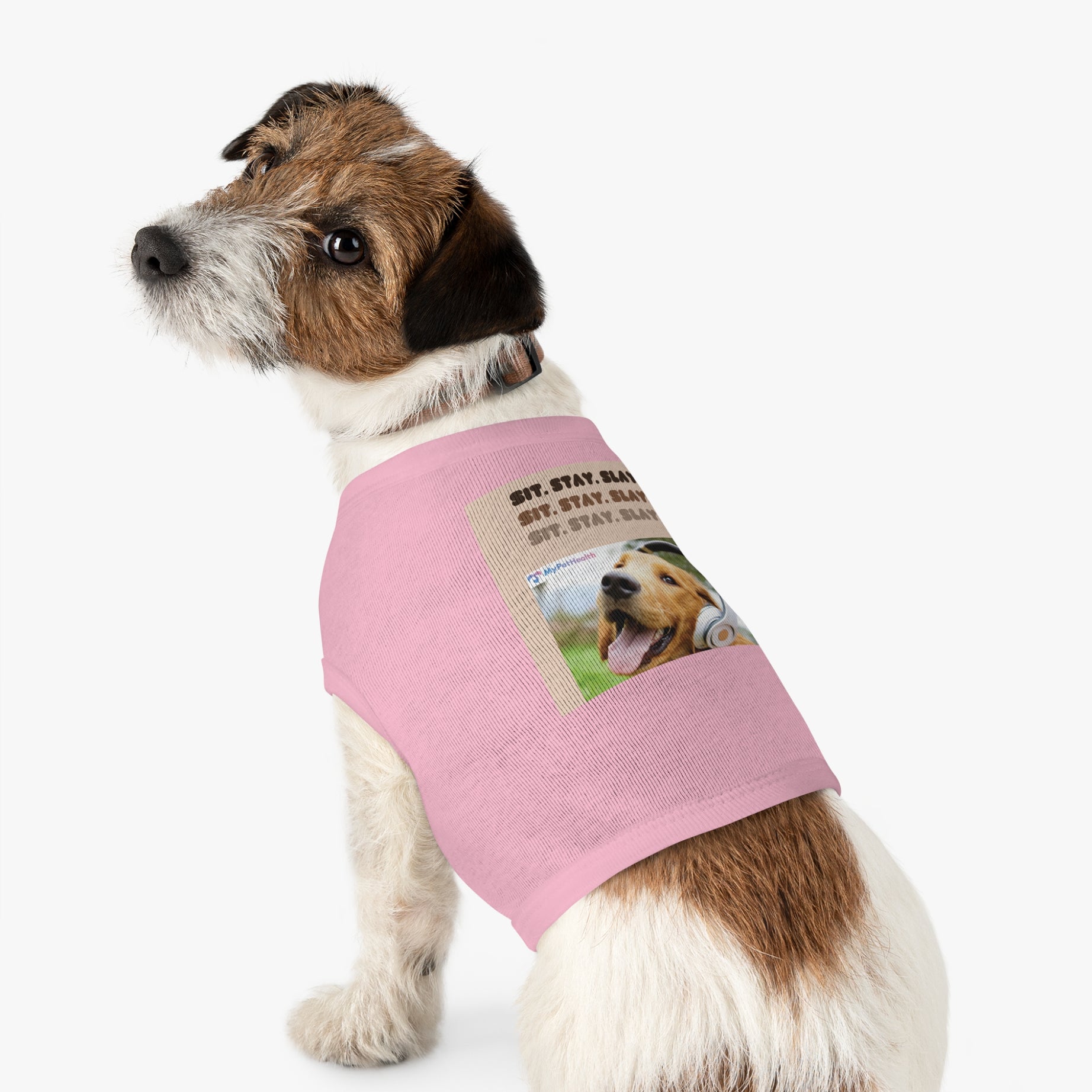 Funny Pet Tank Top - "Sit. Stay. Slay." for Dogs - Perfect for Pet Lovers and Gifts