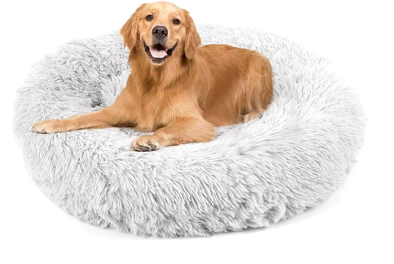 Ultra Soft Washable Pet Dog Bed, Round Cuddler Cushion, Warm