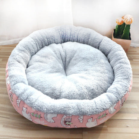 Round Dog Bed Cat Bed Padded With Cotton