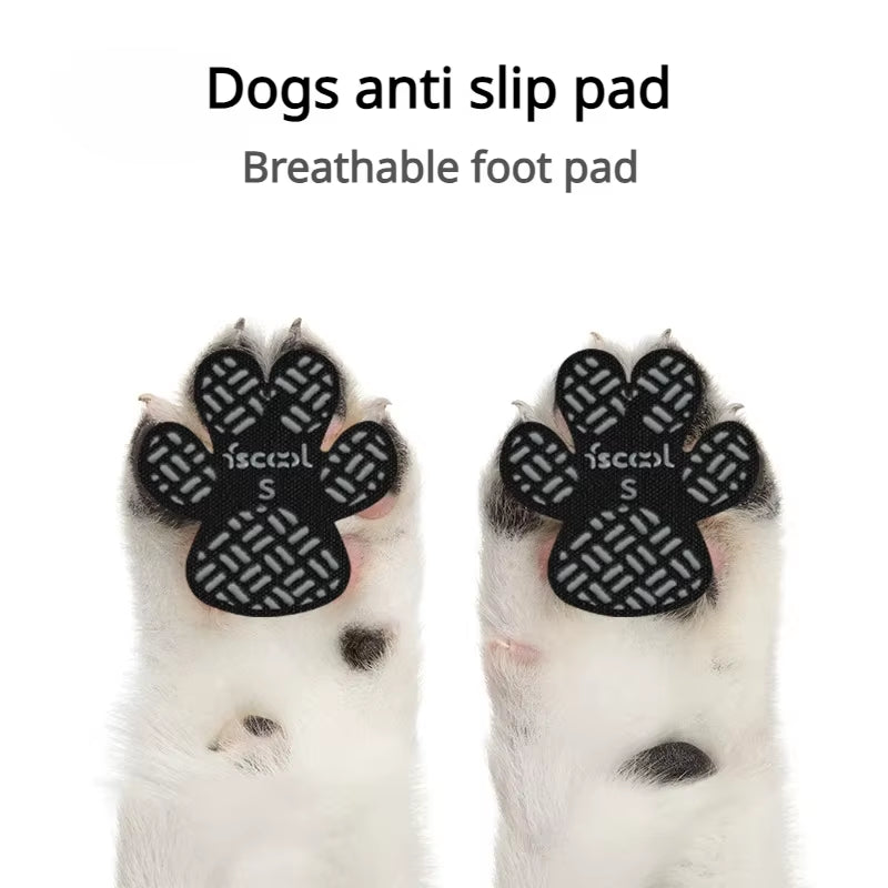 4-Pack Anti-Slip Dog Paw Grips with Strong Adhesive for Floors