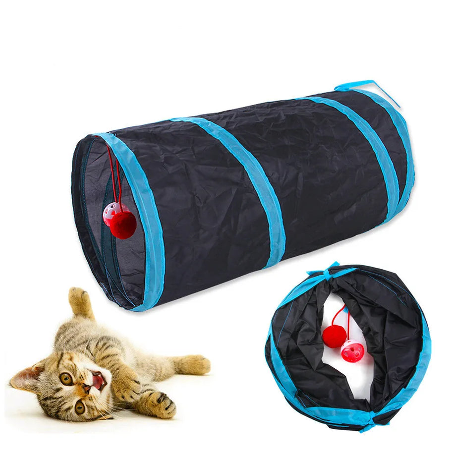 Foldable Cat Tunnel Toy, Breathable, Indoor Play