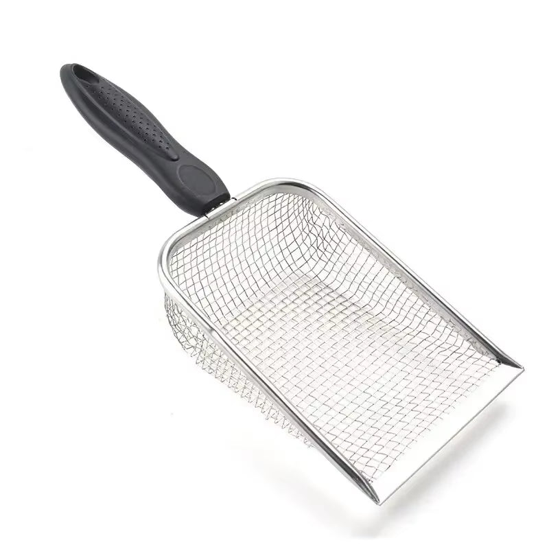 2X2mm Fine Pores Stainless Steel Cat Litter Shovel Pet Supplies