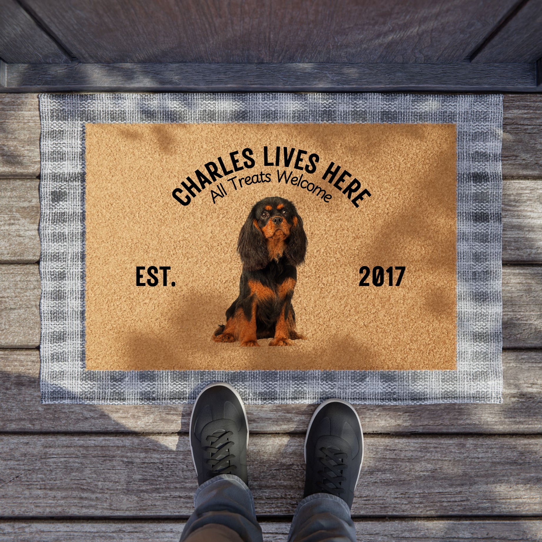 Custom Welcome Mat – Personalized with Your Pet’s Photo & Name