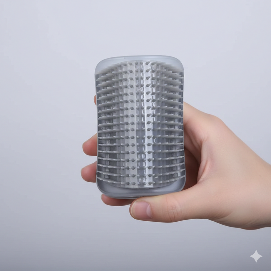 Cat Corner Scrubber & Massager – Scratching Brush Comb