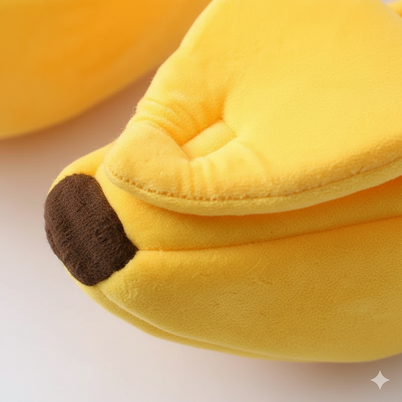 Cozy Banana Cat Bed – Cute, Warm, Durable & Portable Pet House