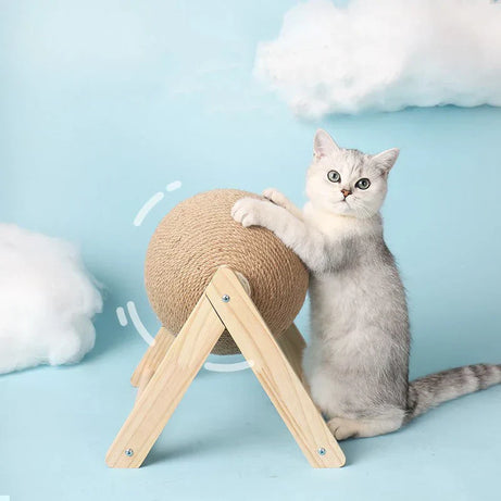 Cat Scratching Ball Toy – Sisal Board, Durable Pet Scratcher
