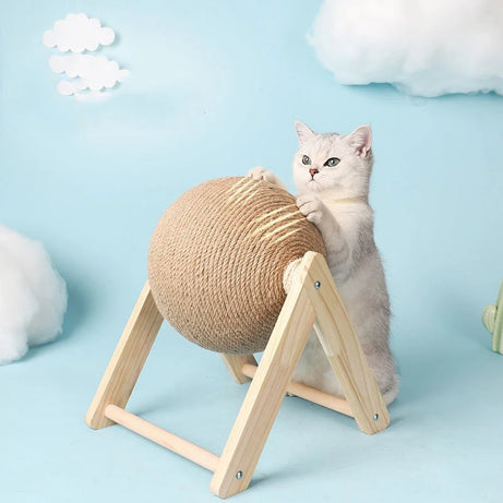 Cat Scratching Ball Toy – Sisal Board, Durable Pet Scratcher