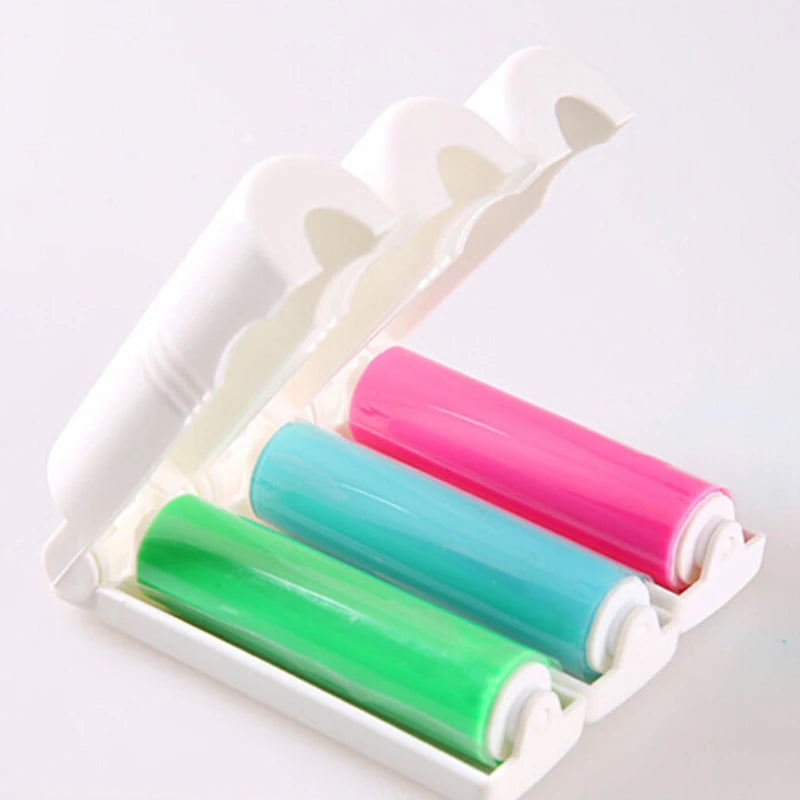 Sticky Lint Roller with Cover – Reusable Pet Hair Remover