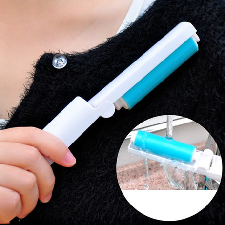 Sticky Lint Roller with Cover – Reusable Pet Hair Remover