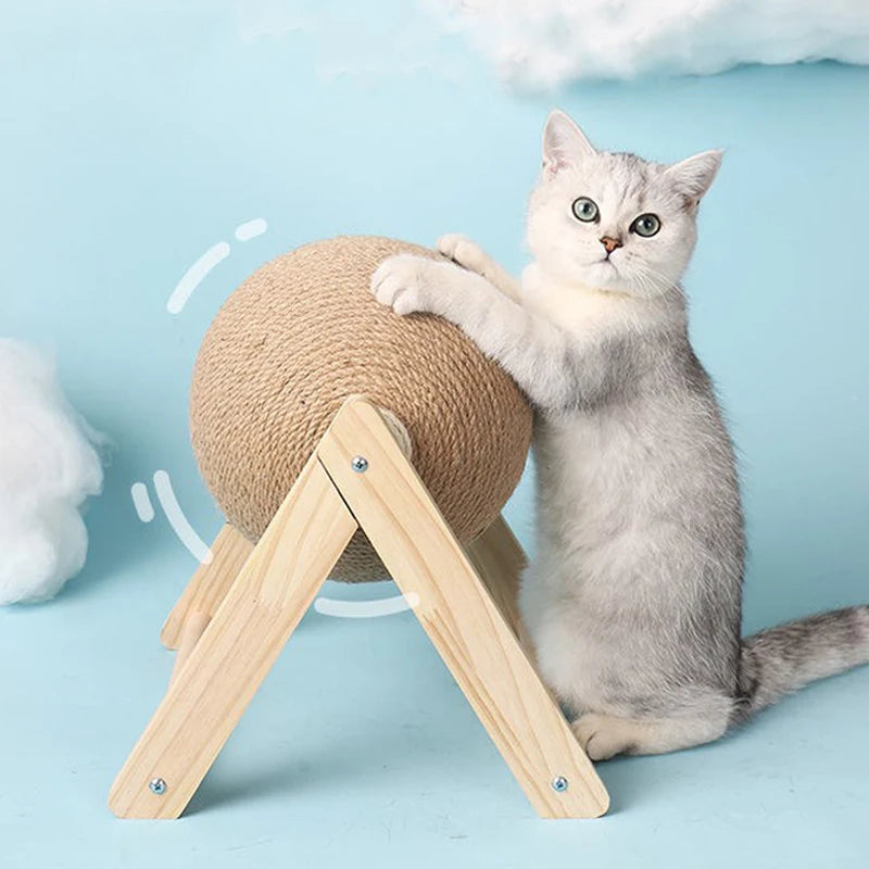 Cat Scratching Ball Toy – Sisal Board, Durable Pet Scratcher