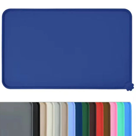 Non-Slip Waterproof Silicone Pet Food Mat, High-Lipped, Non-Stick