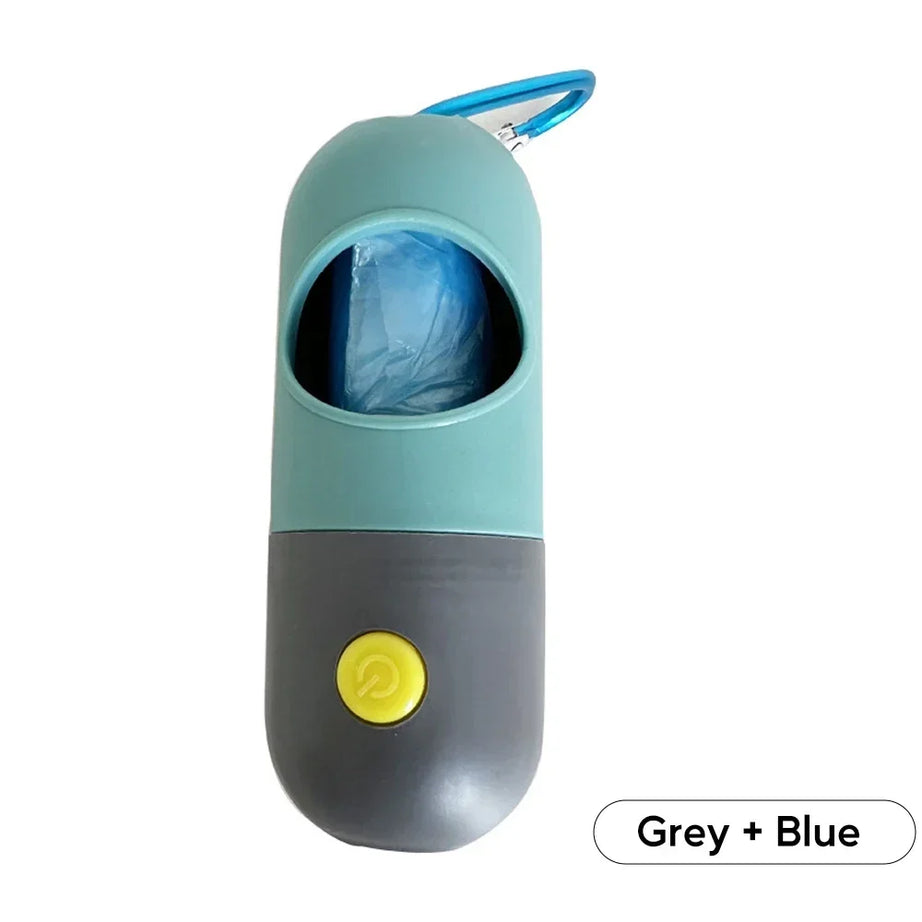 LED Dog Poop Bag Dispenser – Portable, Degradable Waste Bags