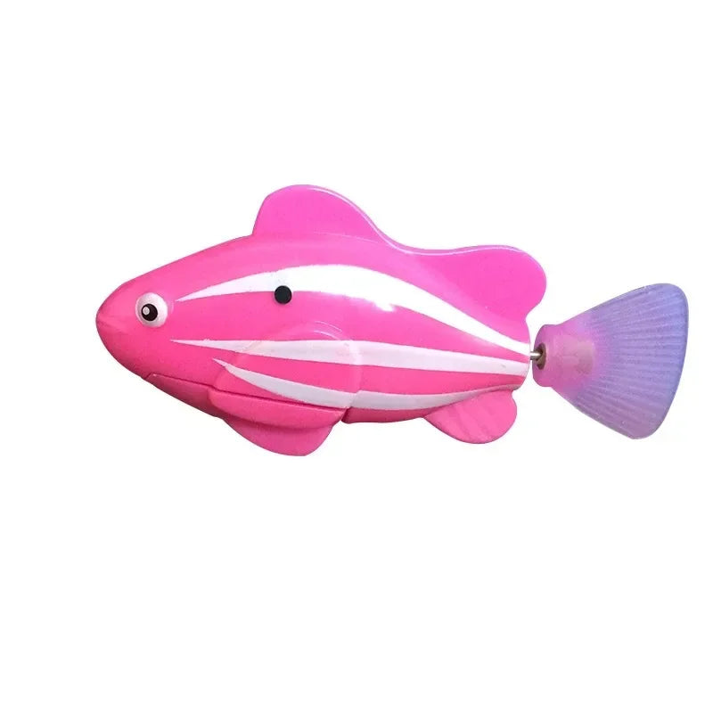 LED Robot Fish Cat Toy – Interactive, Glowing, Swims!