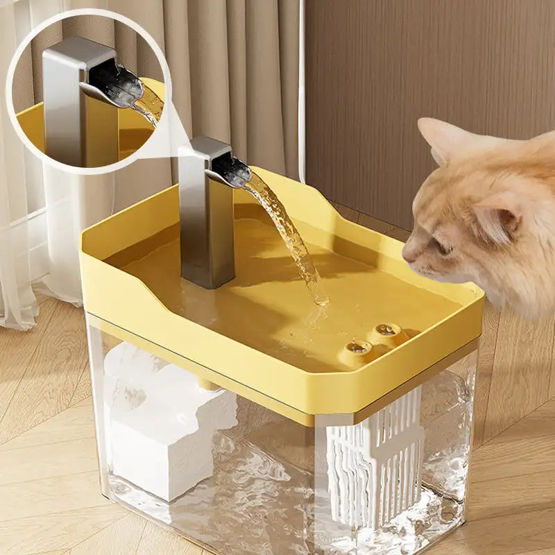USB Cat Water Fountain 1.5L Quiet Auto Filter Dispenser