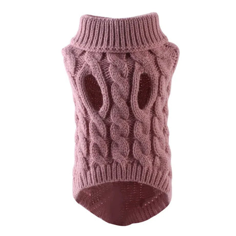Winter Dog Sweater for Small Dogs Cats – Warm Turtleneck