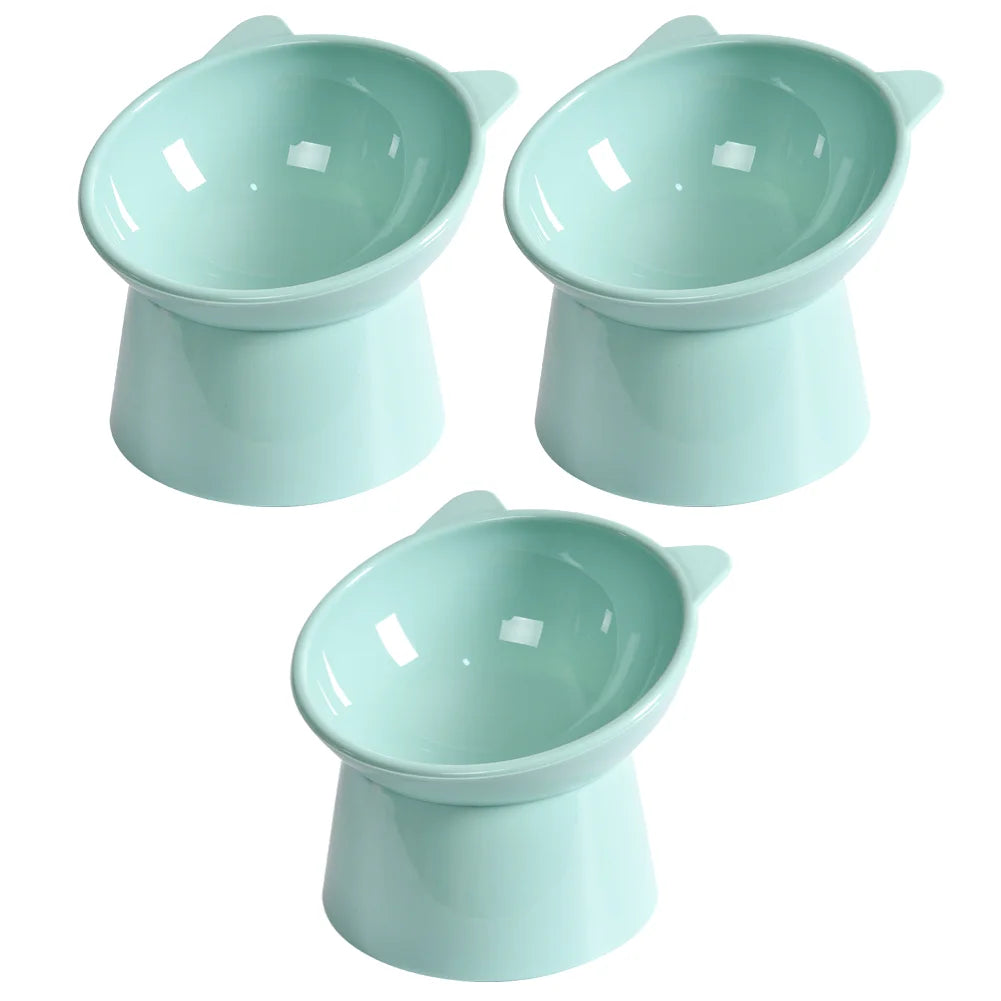 Elevated Tilted Cat Bowl – Anti-Vomit, Ergonomic Feeder