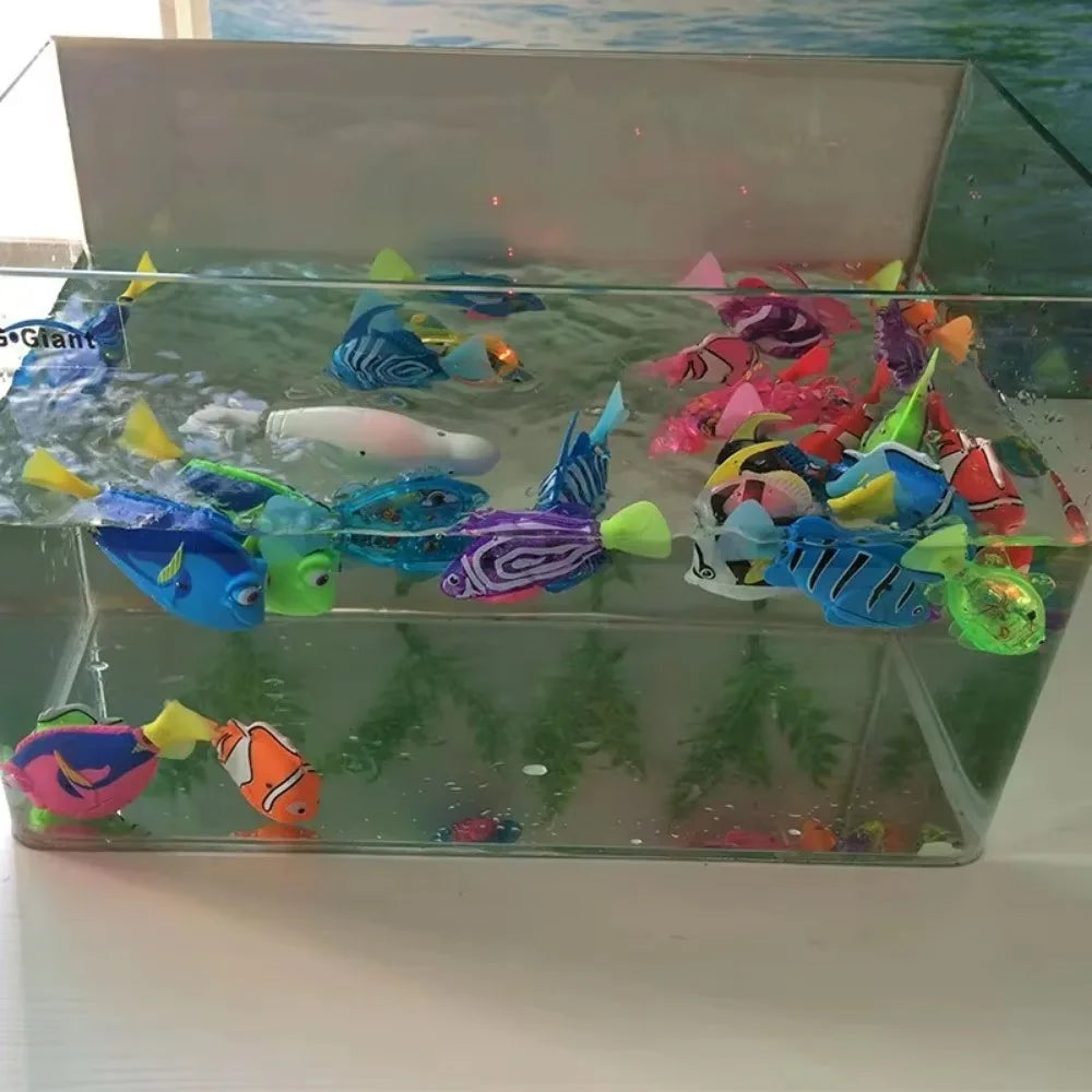 LED Robot Fish Cat Toy – Interactive, Glowing, Swims!