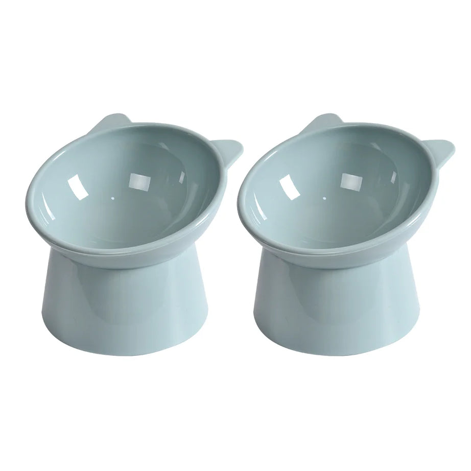 Elevated Tilted Cat Bowl – Anti-Vomit, Ergonomic Feeder
