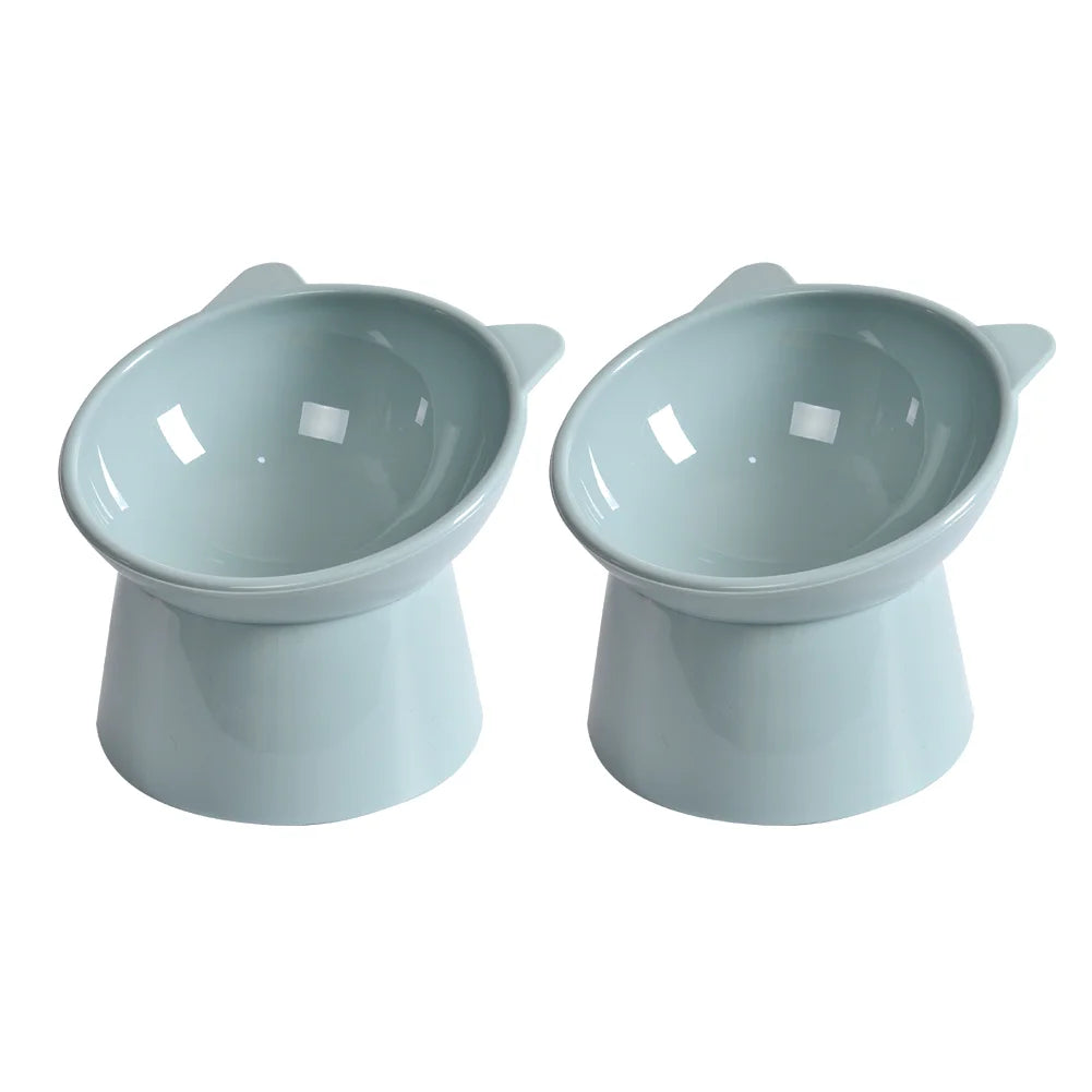 Elevated Tilted Cat Bowl – Anti-Vomit, Ergonomic Feeder