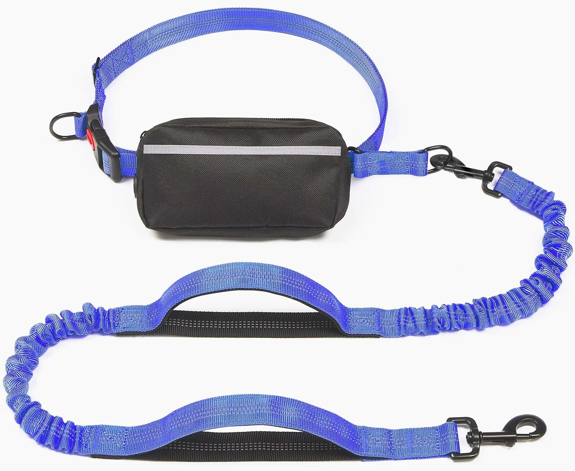 Hands-Free Retractable Leash with Pouch & Padded Handles