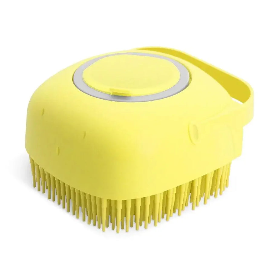 Pet Dog Shampoo Brush 2.7Oz 80ml Silicone Massage Comb for Bath