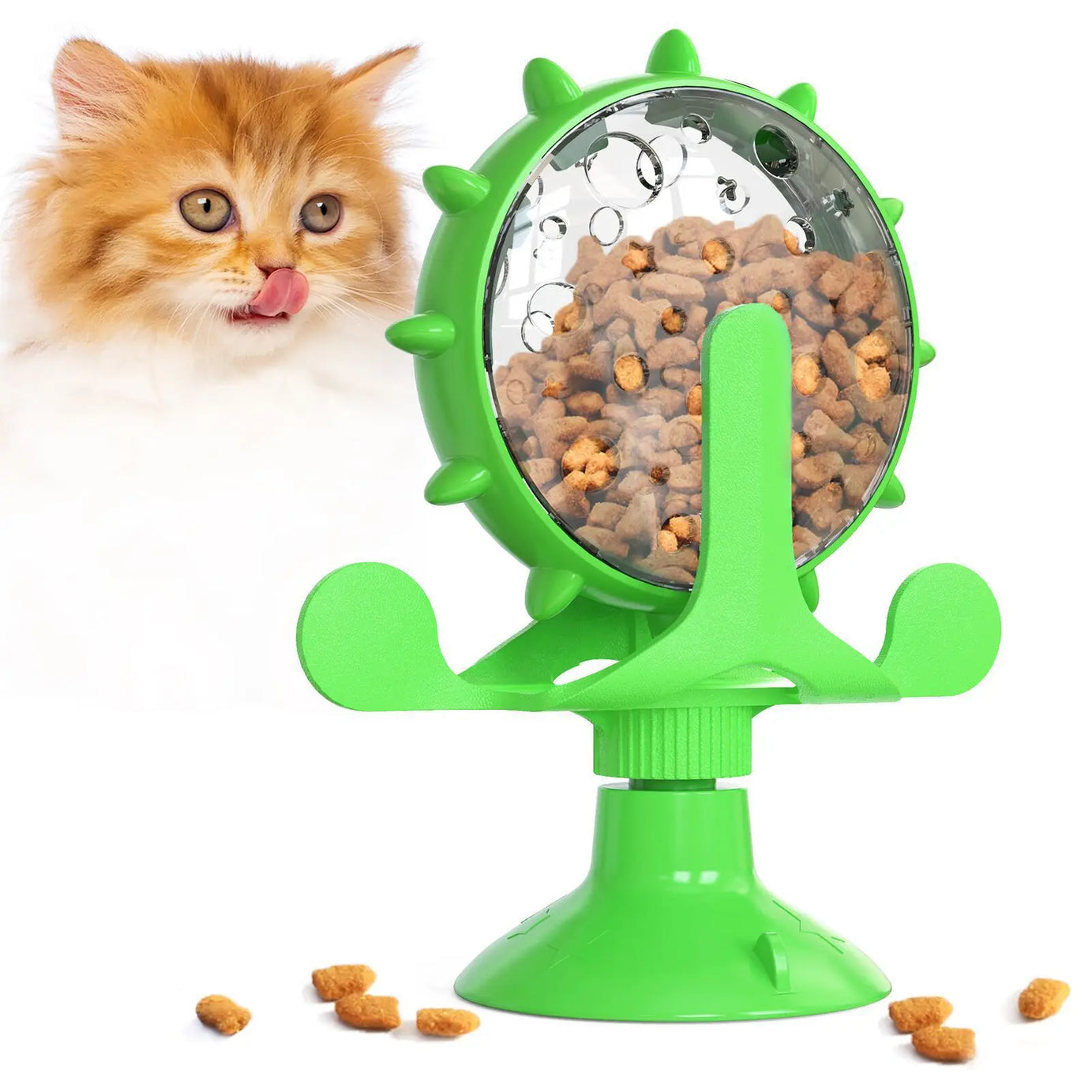 Interactive Pet Feeder Wheel – Slow Food Training Toy for Dogs & Cats