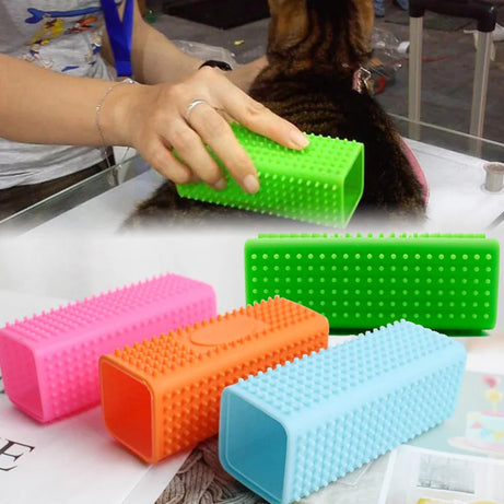 Silicone Pet Hair Remover Brush for Sofa, Car, Clothes
