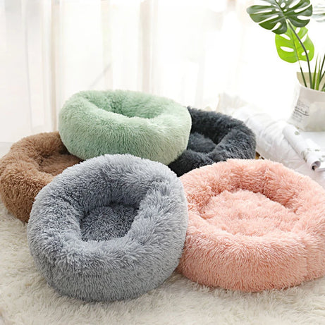 Winter Plush Pet Bed, Detachable & Washable, Cat/Dog Nest