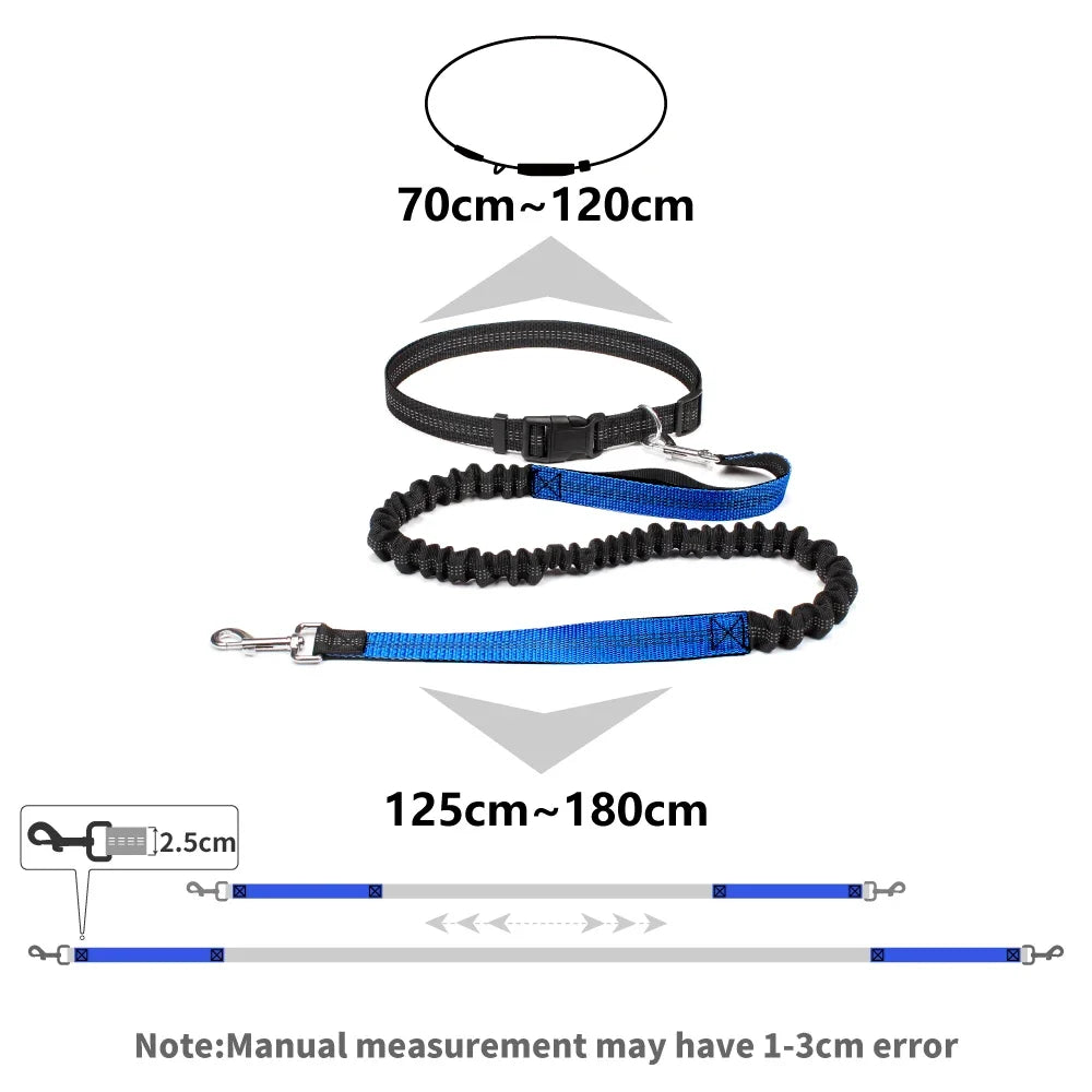 Hands-Free Adjustable Dog Leash Belt for Walking & Running