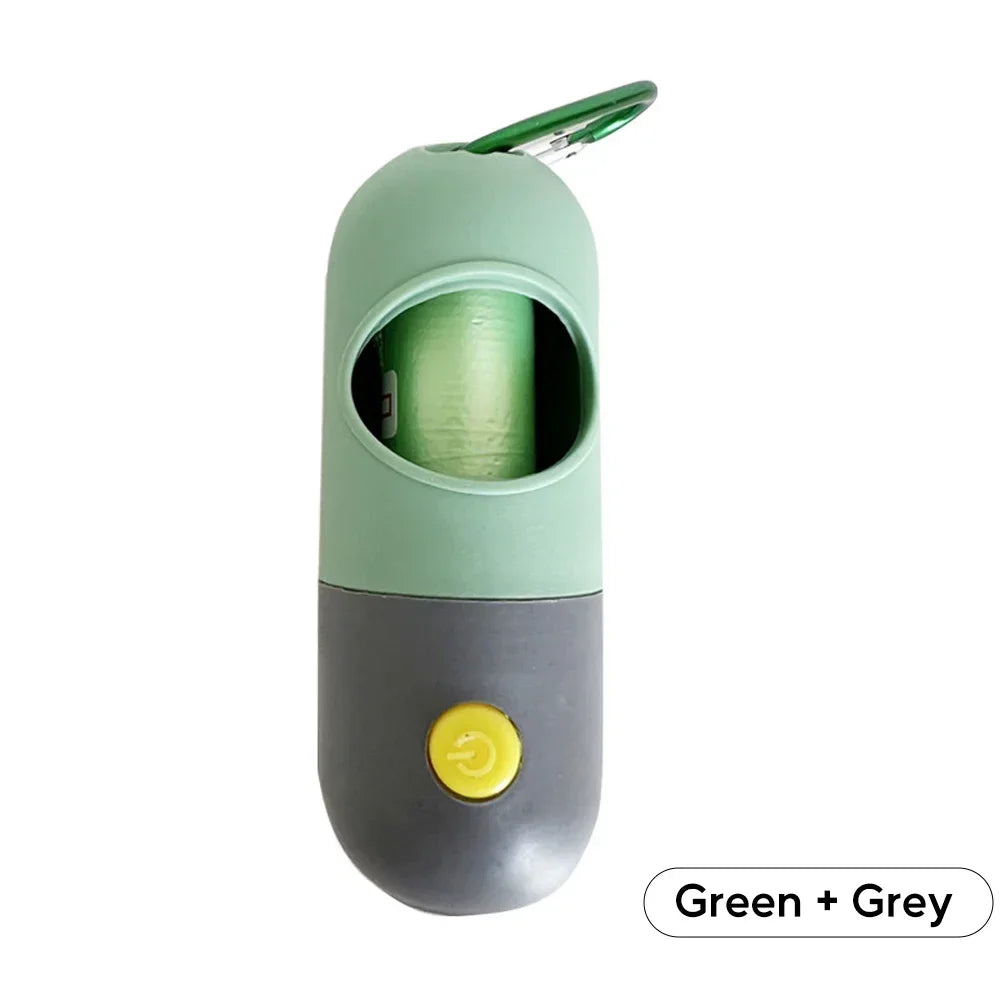 LED Dog Poop Bag Dispenser – Portable, Degradable Waste Bags