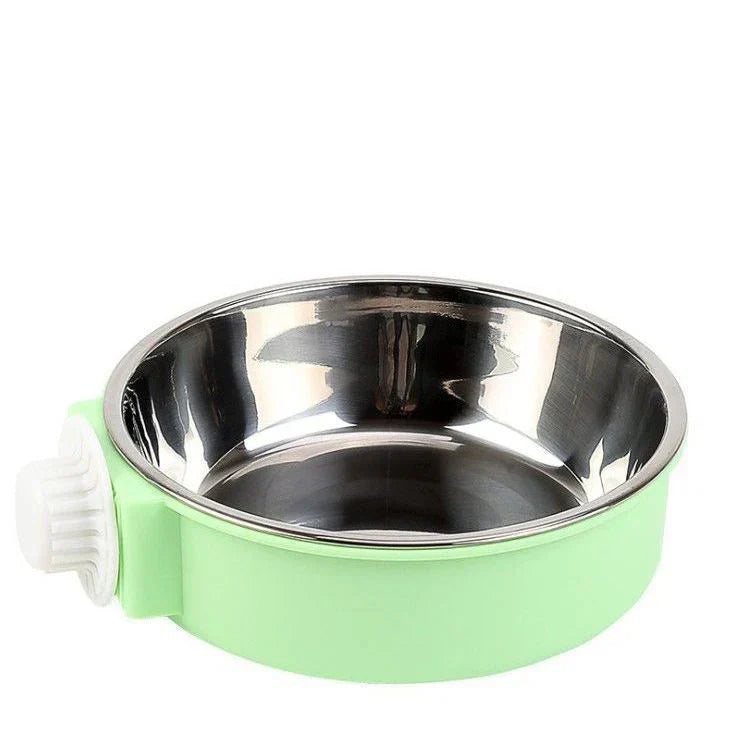 Crate Dog Bowl – Removable Stainless Steel Hanging Feeder