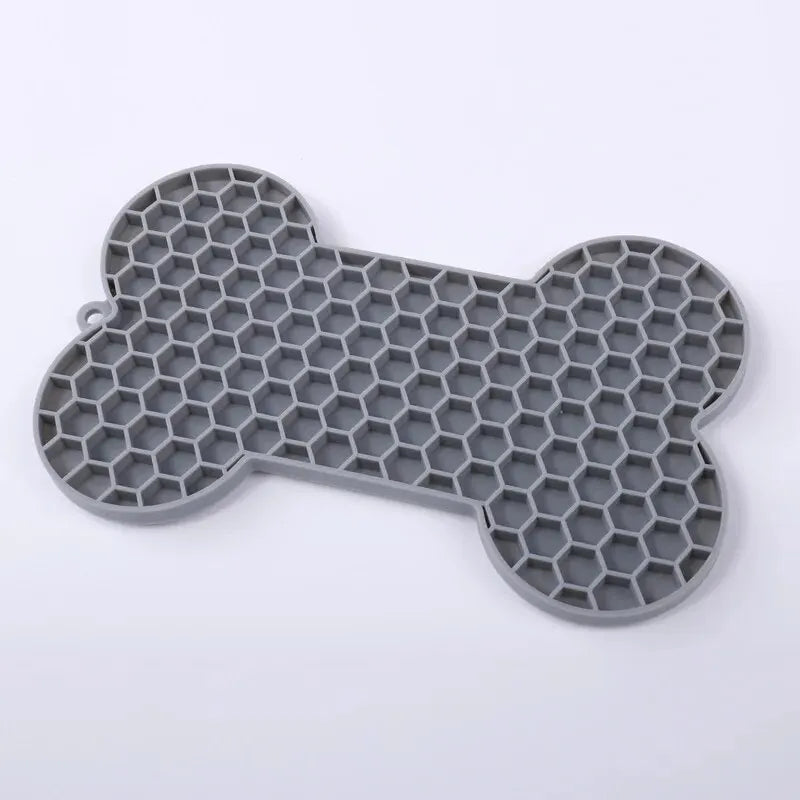 Bone-Shaped Dog Lick Pad – Eases Boredom & Anxiety Fast