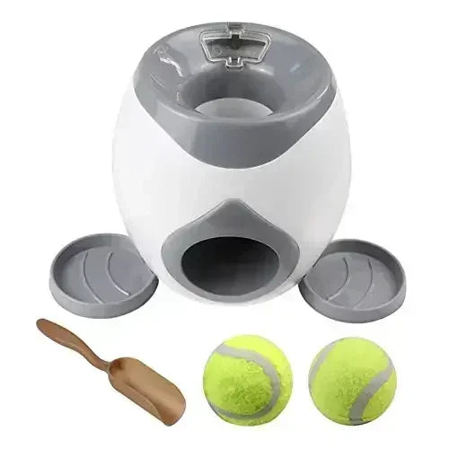 Automatic Dog Ball Launcher & Smart Feeder for Medium Dogs