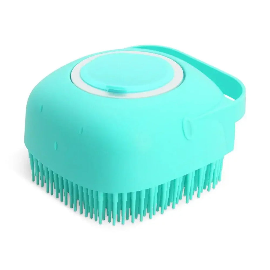 Pet Dog Shampoo Brush 2.7Oz 80ml Silicone Massage Comb for Bath