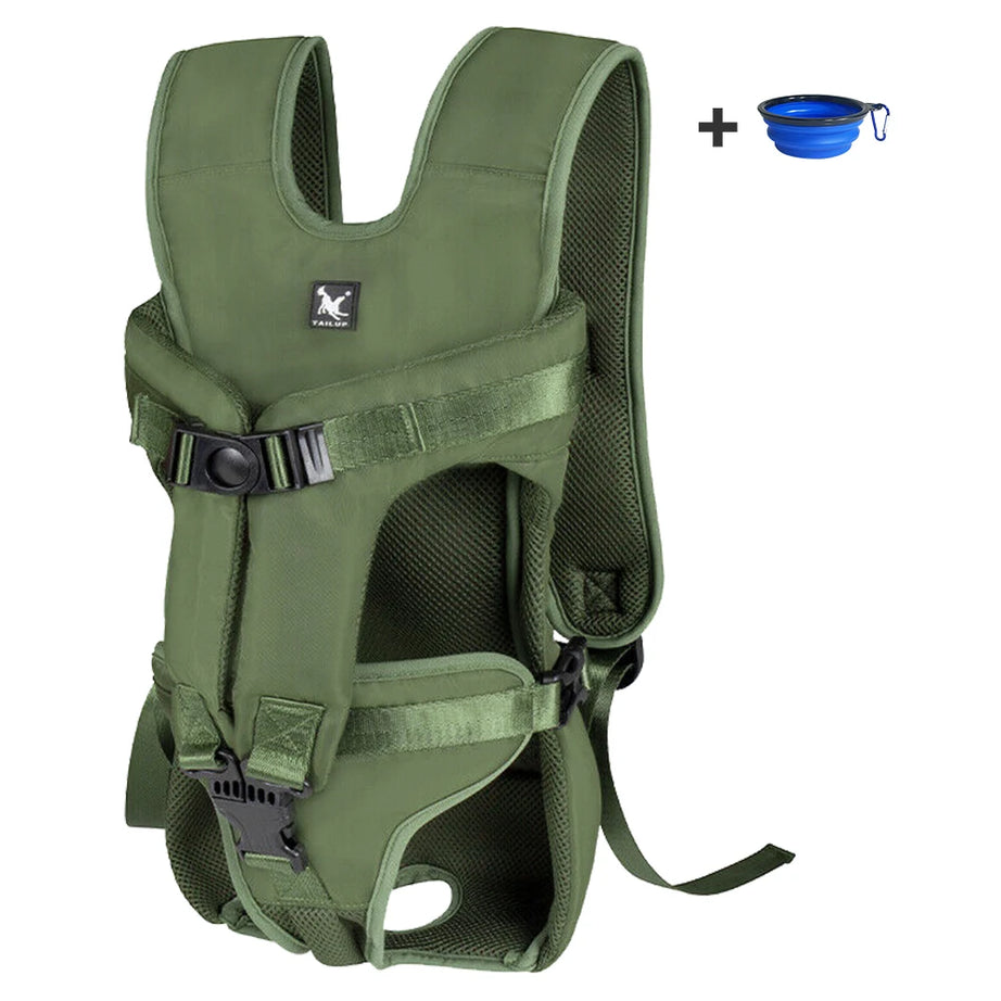 Adjustable Outdoor Dog Backpack Carrier for Small & Medium Pets