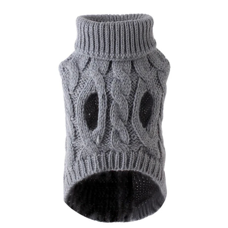Winter Dog Sweater for Small Dogs Cats – Warm Turtleneck