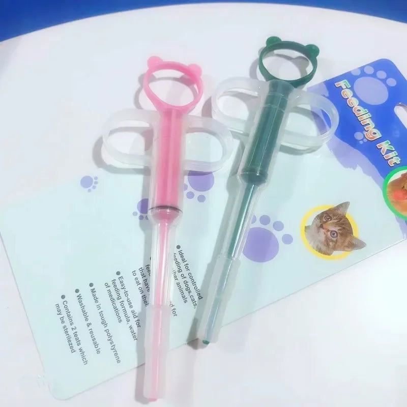 Pet Medicine Feeder Syringe for Cats, Soft Tip, Pill Shooter