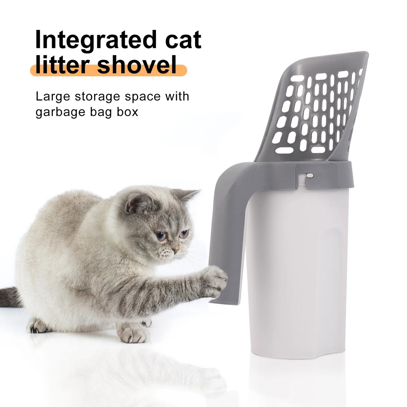 Self-Cleaning Cat Litter Scoop with Refill Bags & Filter