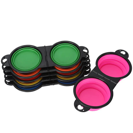 Collapsible Double Dog Bowl