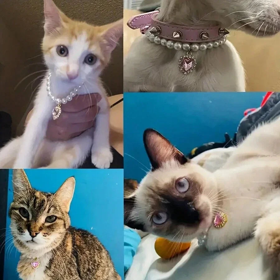 Pet Pearl Collar for Dogs & Cats – Cute Princess Chain