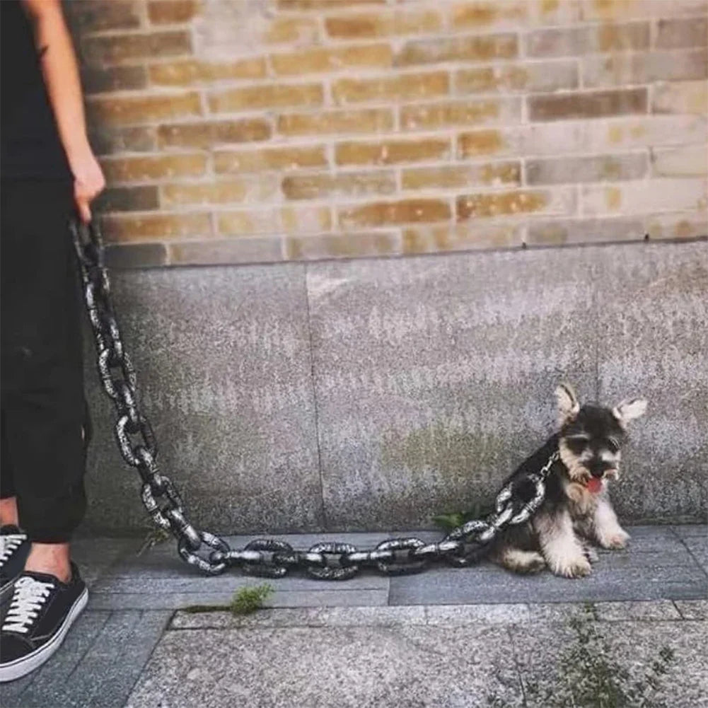 1.5M Plastic Chain Dog Leash – Pet Traction Rope
