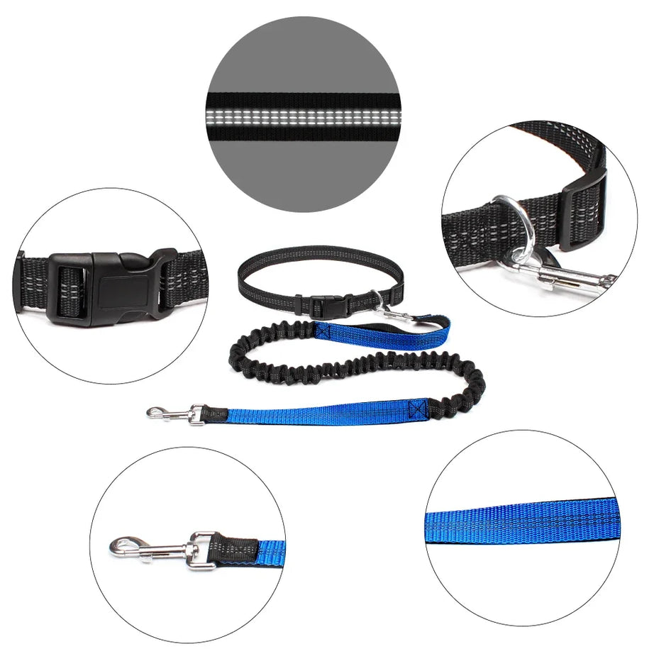 Hands-Free Adjustable Dog Leash Belt for Walking & Running