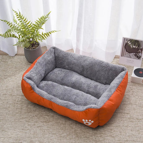 Colorful Square Winter Soft Warm Waterproof Dog/Cat Bed Mat