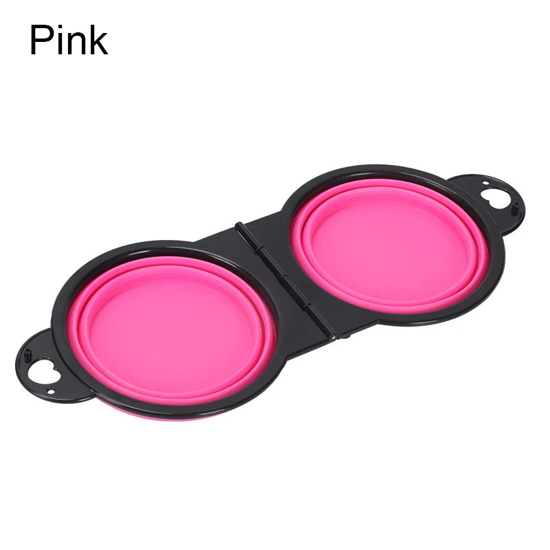 Collapsible Double Dog Bowl