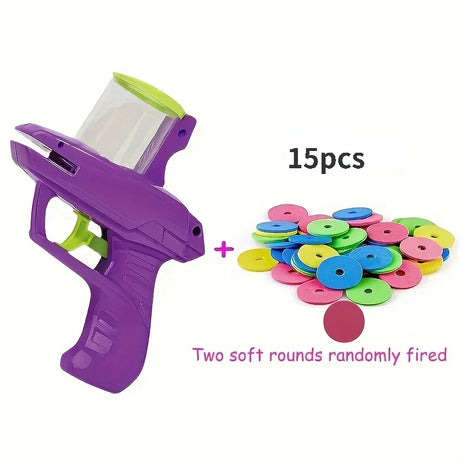 Funny Cat Turnip Gun Toy – 15 Discs, Interactive Pet Play