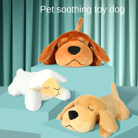 Pet Heartbeat Plush – Calming Dog Toy for Anxiety Relief