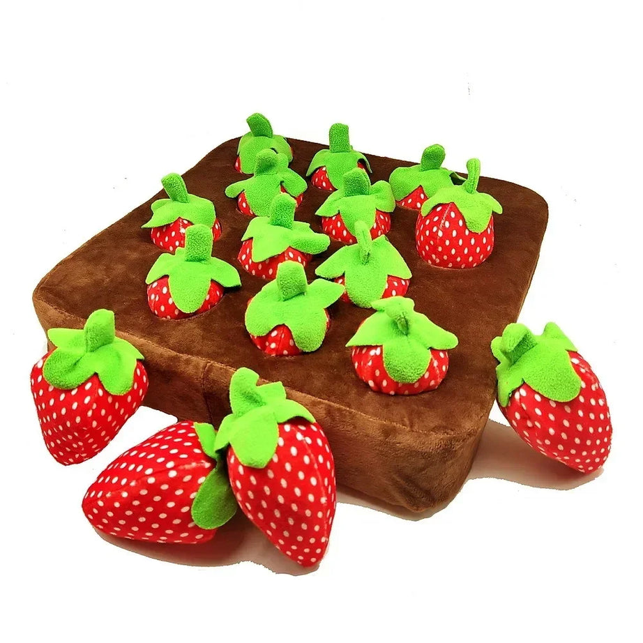 Carrot Plush Pet Vegetable Chew Toy