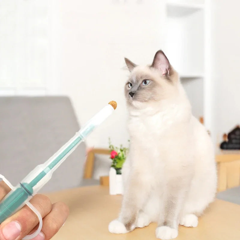 Pet Medicine Feeder Syringe for Cats, Soft Tip, Pill Shooter